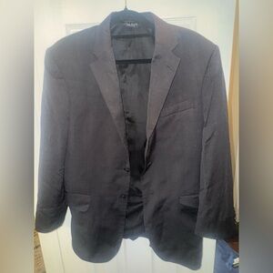 Men's Jos. A. Bank Blazer Solid Gray 2 Button 100% Wool Sport Coat 40R